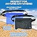 Aquamare Waterproof Pouch Dry Bag with Waist Strap (3 Pack - Black, Blue, Transparent)
