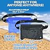 Aquamare-Waterproof-Pouch-Dry-Bag-Case-with-WaistShoulder-Strap-Fanny-Pack-2-Pack-Blue-and-Black-Color
