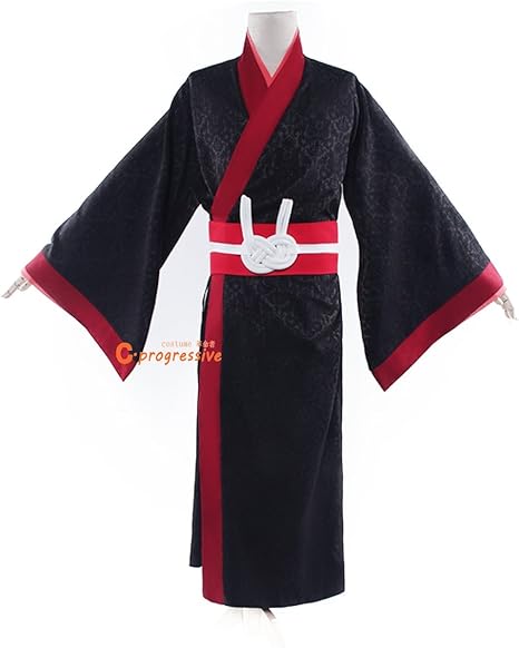 Amazon Co Jp 鬼灯のコスプレ 和服 着物 浴衣 コスチューム 男性 ３点セット ハロウィン 祭り M 服装 ホビー 通販