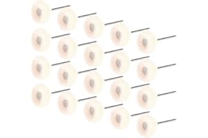 20pcs Wool Polishing Wheels, 2.35mm Abrasive Buffing Brushes for Jewelry and Ornaments, with Compact Shape for Electric Drill