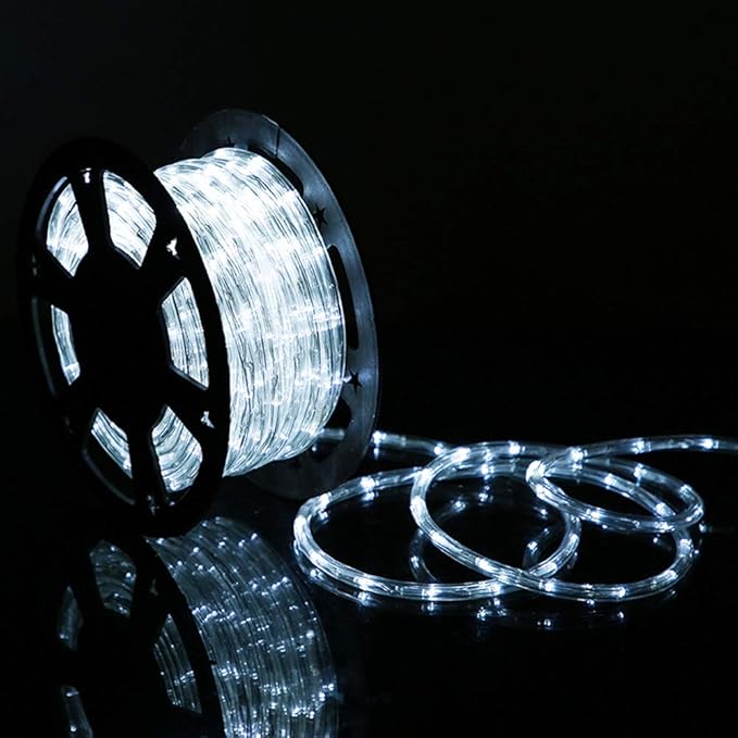 HuiZhen 100 Feet 720 LED Rope Light,2Wire Waterproof Low Voltage