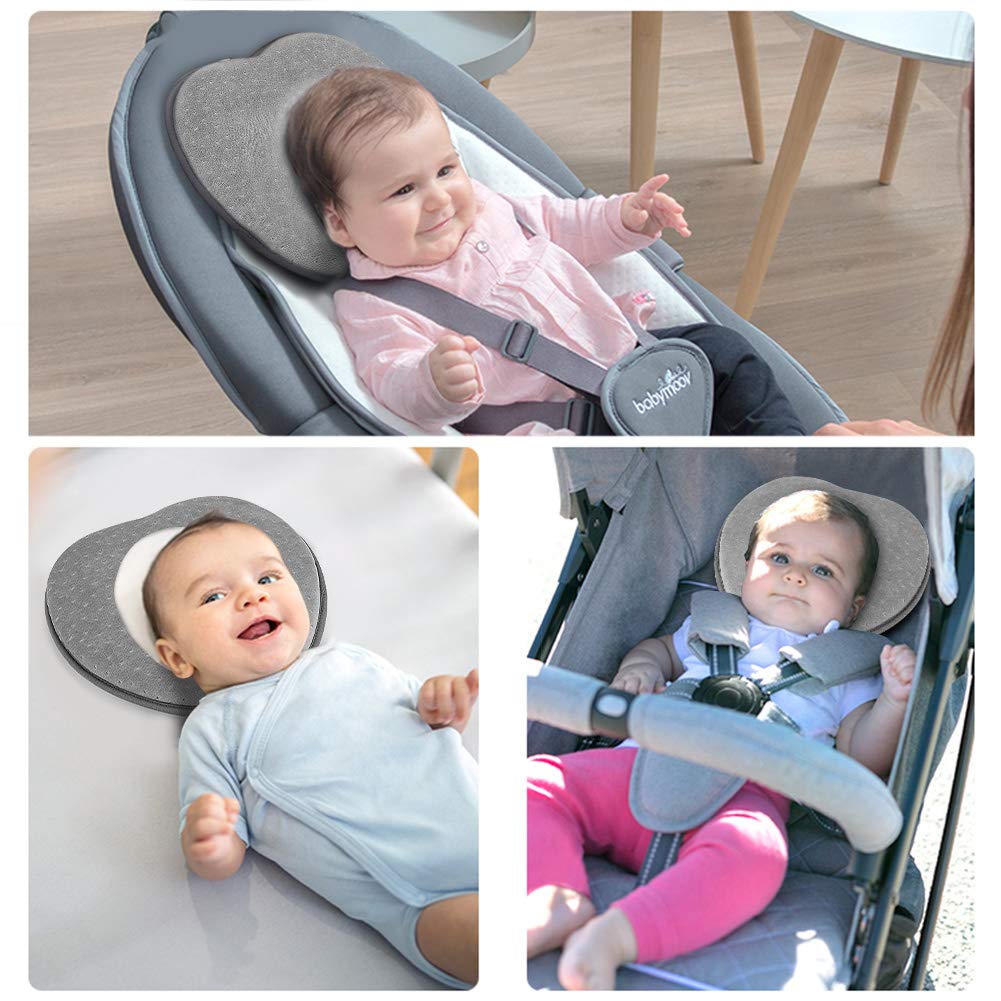 Coussin De Tete Coquimbo Oreiller Bebe Pour Nouveau Ne 0 12 Mois Prevention Du Syndrome De La Tete Plate Mousse Memoire 3d Peut Supporter Loreiller De Tete Et De Cou La Chambre De Bebe