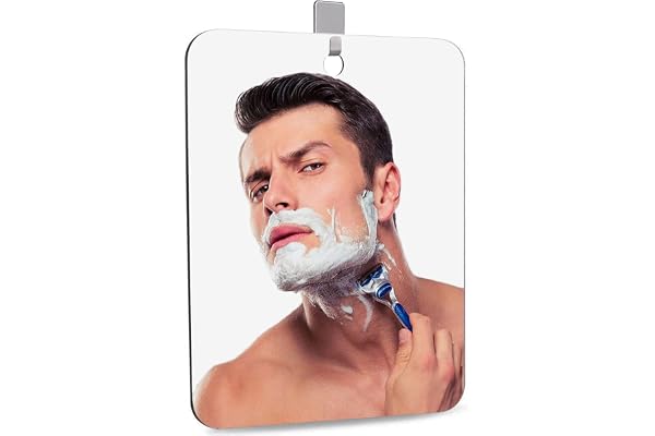 Shower Mirror Shaving Mirror Acrylic Mirror Small Mirror Travel Makeup Mirrors Bathroom Mirror Wall Hanging Plastic Mirror fo