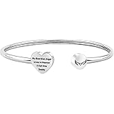LQRI Loss of Parents Sympathy Gift My My Guardian Angel Lives in Heaven I Call Her/Him Mommy/Daddy Bracelet In Memory of Mother Father