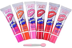 6 Colors Lip Stain Gloss Tattoo Magic Color Peel Off Mask Tint Long Lasting Waterproof Lip Gloss VeniCare
