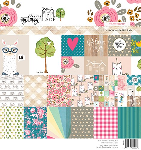 Webster's Pages My Happy Place 8x8 Paper Pad (PP42)