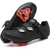 Vicogn Indoor Cycling Shoes for Men Women Compatible with Peloton Bike Pre-Installed with Look Delta Cleats Outdoor Road Biking