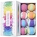 Aprilis Bath Bombs Gift Set, Organic & Natural Essential Oil Bath Bombs for Dry Skin Moisturizing, Handmade Fizzy Spa Bath Set, Perfect Christmas/Birthday Gift for Women and Kids, Pack of 8
