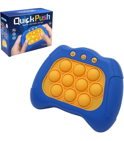 ZJFTERJY Console de jeu portable électronique numérique rétro 4 en 1 Tic-Tac -Toe pour enfants de 4 ans et plus et adultes, jouet de voyage portable sans WiFi