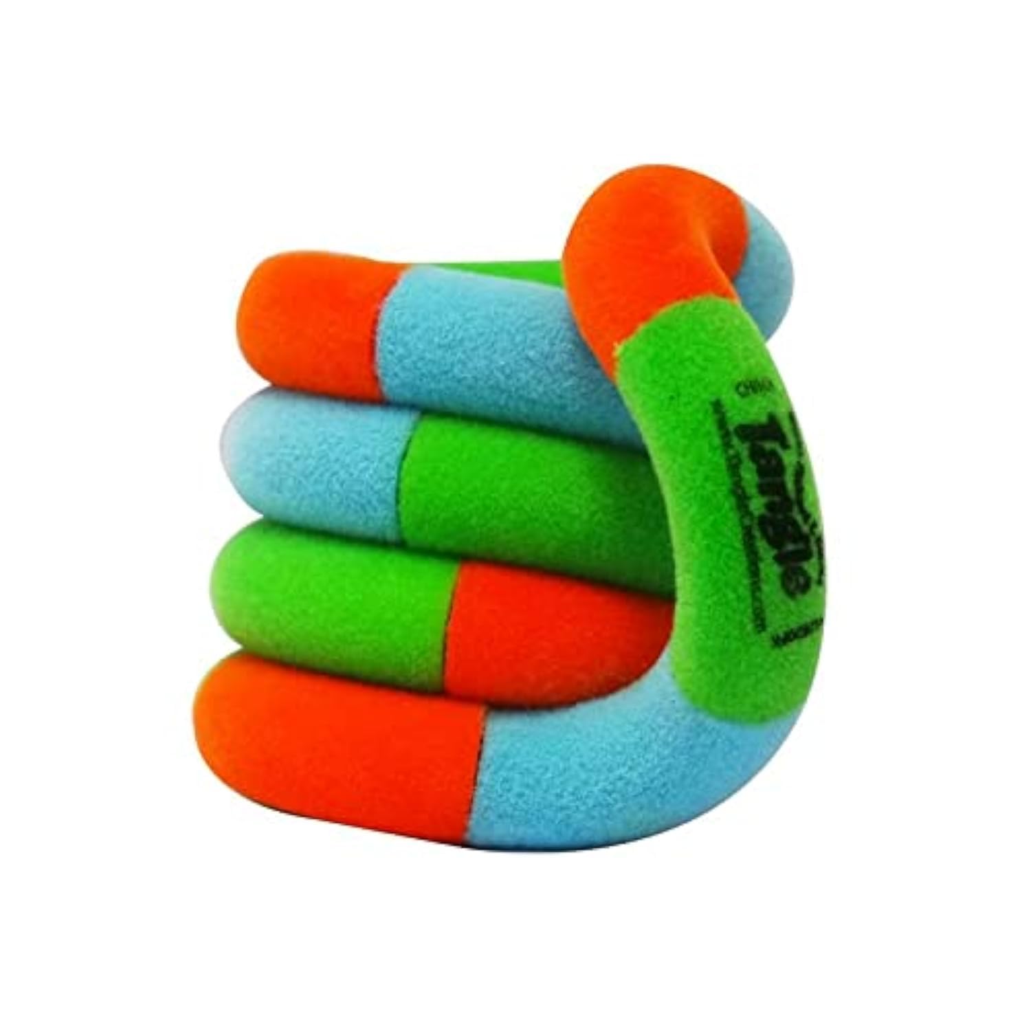 Tangle Jr. Fuzzies Series | Orange Green Blue | FIDGET TO FOCUS | Fidget Toy For Kids | 3+ | Twisting Sensory Toy | Great for Fine Motor Skills | In Official Box