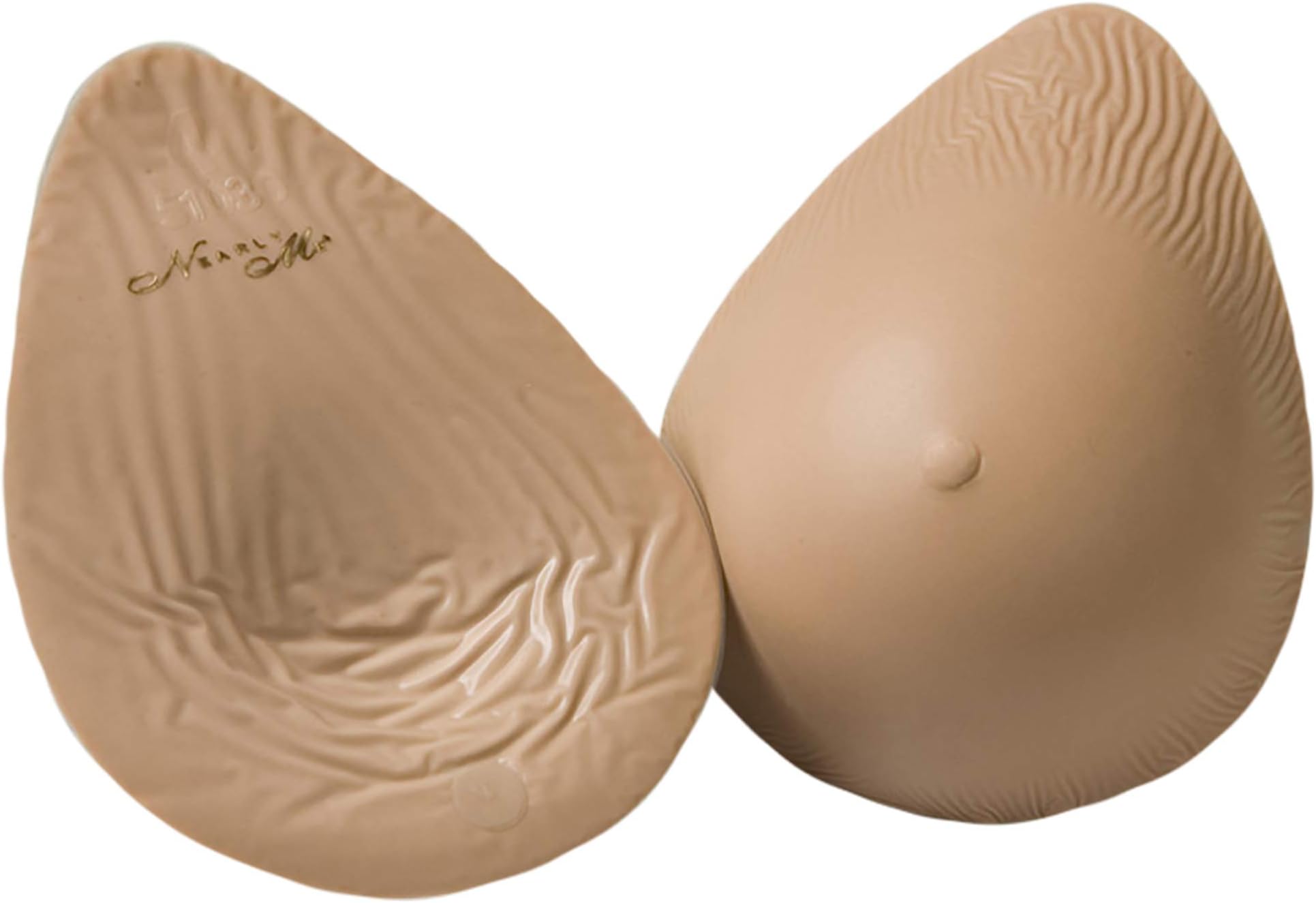 #245 Lightweight Full Oval Silicone Mastectomy Breast Form, in Beige