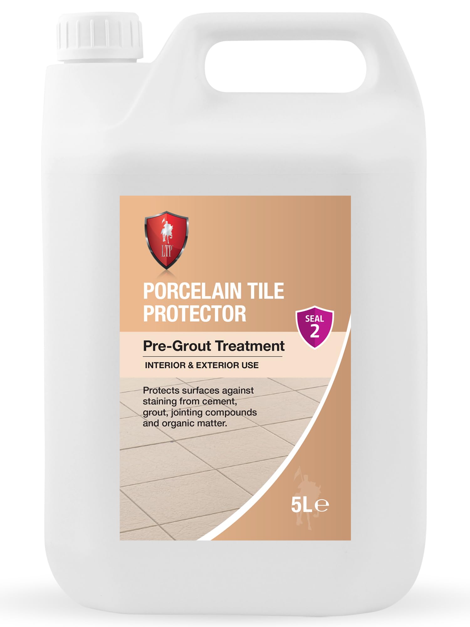 LTP Porcelain Tile Protector-Pre-grout treatment protects surfaces against staining from cement,grout,jointing compounds and organic matter (5Litre)