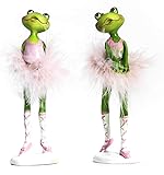 Funoasis Set of Two Ballet Dancers Frog Ornaments