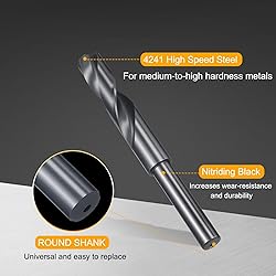 HARFINGTON 17mm Drill Bit 1/2" Reduced Shank Round
