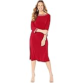 Catherines Women's Plus Size Stud Accent Shift Dress