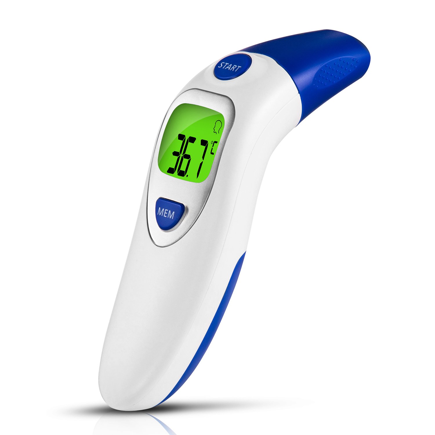 KKCITE Medical Ear Thermometer with Forehead Function，Fever Alarm, High Accuracy and Quick Read for Baby/Kids/Adults-FDA Approved