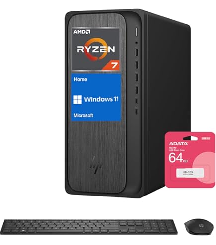 Amazon.com: HP OmniDesk Gaming Next Gen AI PC Desktop, AMD Ryzen 7