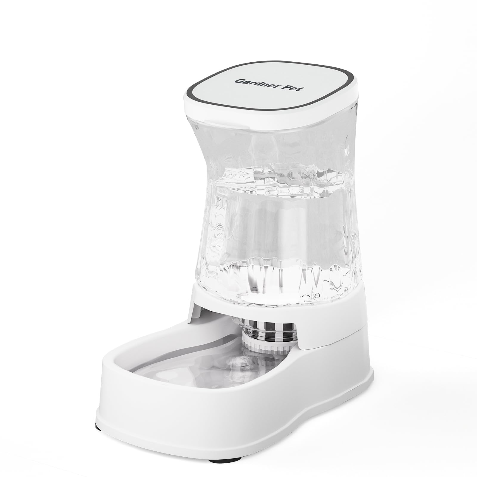 Photo 1 of **FACTORY SEALED** Gardner Pet Automatic Gravity Water Dispenser for Dogs, 1.0Gallon 100% BPA-Free Dog Water Bowl Dispenser, Pet Water Fountain Dispenser with Sponge Filter for Small&Medium Dogs, Cats, Puppies(White)