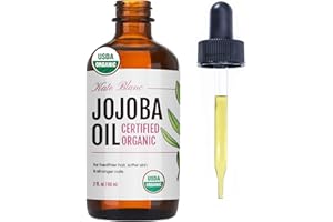 Kate Blanc Cosmetics Jojoba Oil for Softer Hair & Smoother Skin. Gua Sha Oil for Face & Dermaplaning (2oz, Organic, 100% Pure, Natural)