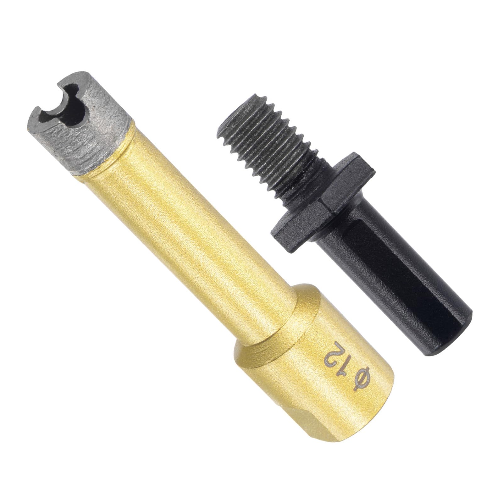 CoCud Diamond Drill Bits Set, 12mm Cutting Diameter, Brazed Diamond Core Drill Bits with M10 Arbor Adapter - (Applications: for Tile Ceramic Marble Stone)