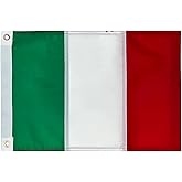 AMZFLAG Italian Flag 12x18 Inches Small Italy Flags for Boat Vivid Color with 2 Brass Grommets for Outdoor Cabin Use