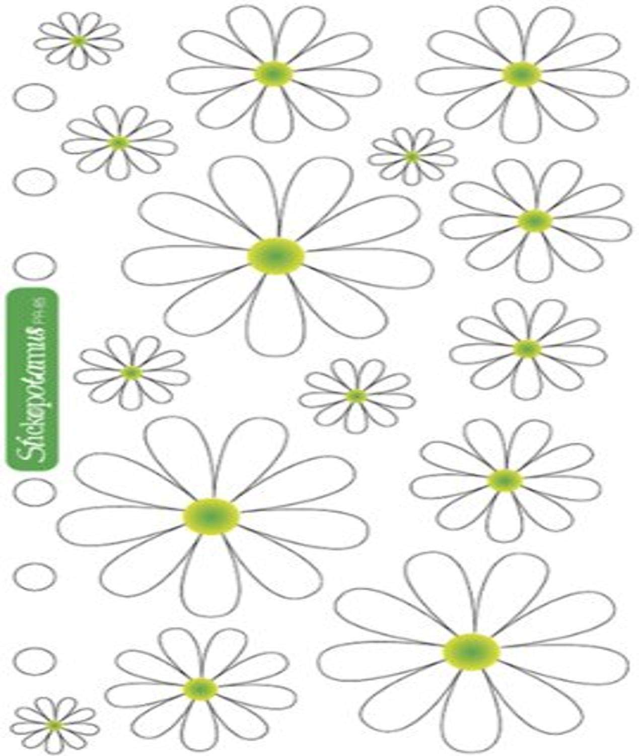 Sticko Classic Stickers, Daisies