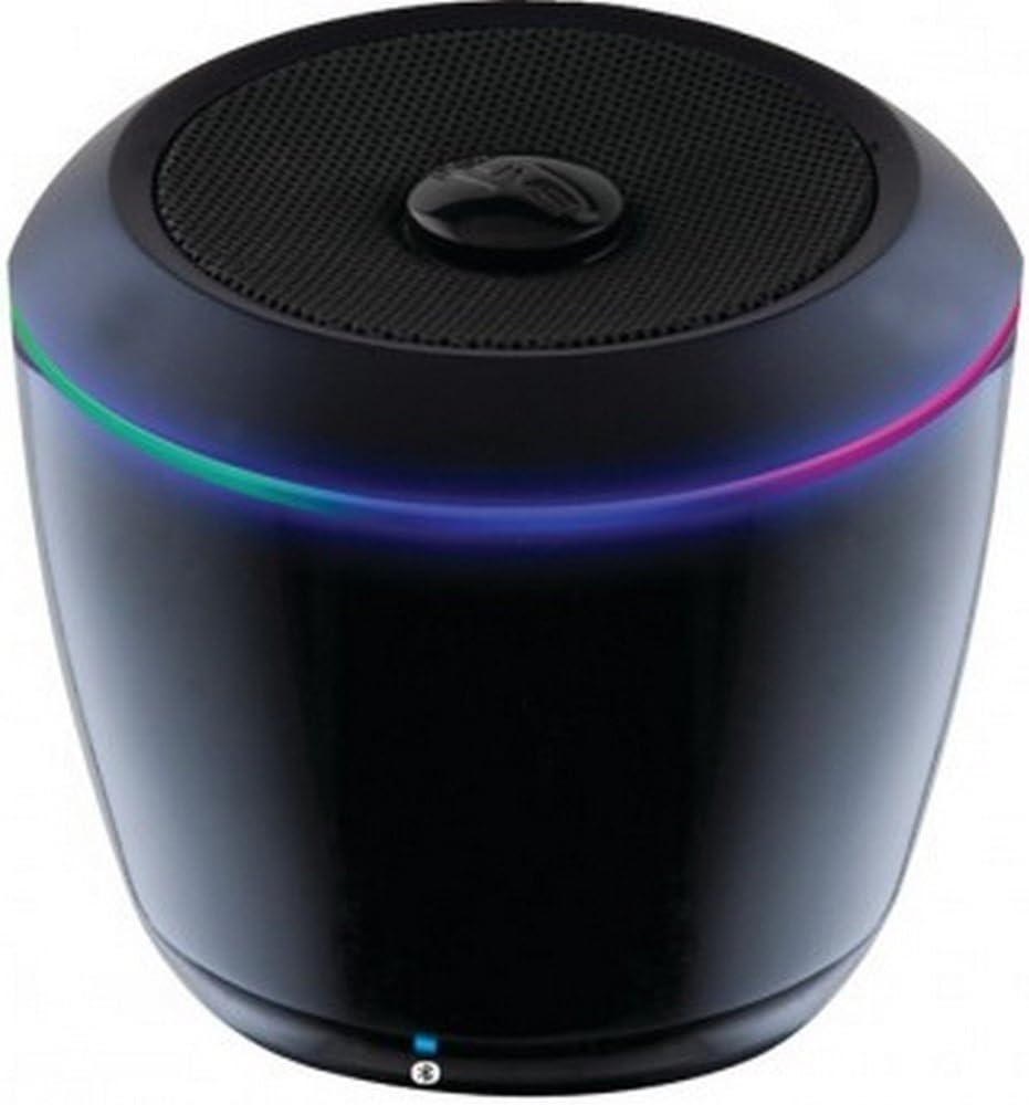 iLive Blue iSB14B Portable Bluetooth Speaker Black + Color Changing LEDs Consumer electronics