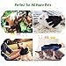 Mpow Pet Grooming Glove, Efficient Dog Hair Remover Mitt Cat Gentle Deshedding Brush Glove, Gentle Massaging Tool with Enhanced Five Finger Design, Perfect for Pets (2 Pack, Right-Handed Only, Blue)