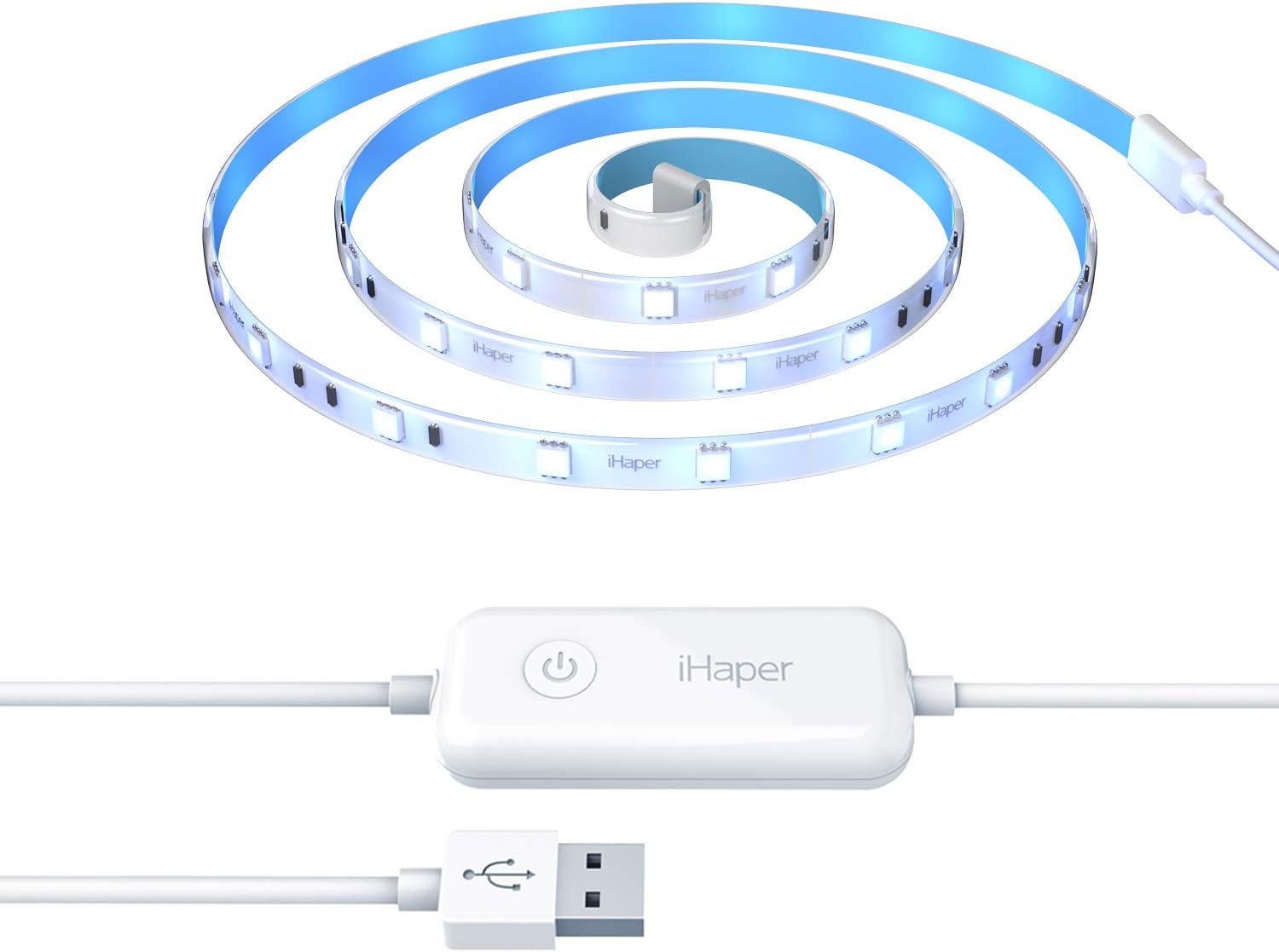 iHaper L3 Smart Light Strip - Apple HomeKit LED Strip Lights, 16 Million Colors, Dimmable, 6.6ft/2m, No Hub Required, Compatible with Alexa and Google Assistant (for iOS only)