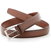 Perry Ellis mens Portfolio Amigo Leather 1.25" Width Dress Belt (Available in Big & Tall)
