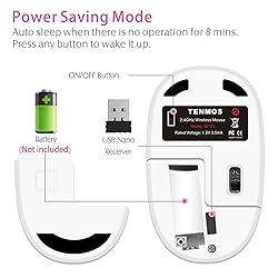 TENMOS M101 Wireless Mouse Cute Silent Computer