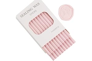 Pink Wax Seal Sticks, ONWINPOR 20pcs Glue Gun Wax Sealing Sticks for Wax Seal Stamp, Wedding Invitations, Envelope Letter Sealing (20, Floral Pink)