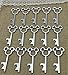 40pcs Antique Skeleton Key Bottle Opener Silver Wedding Favor Bridal Shower Gift Steampunk Decoration Birthday Party