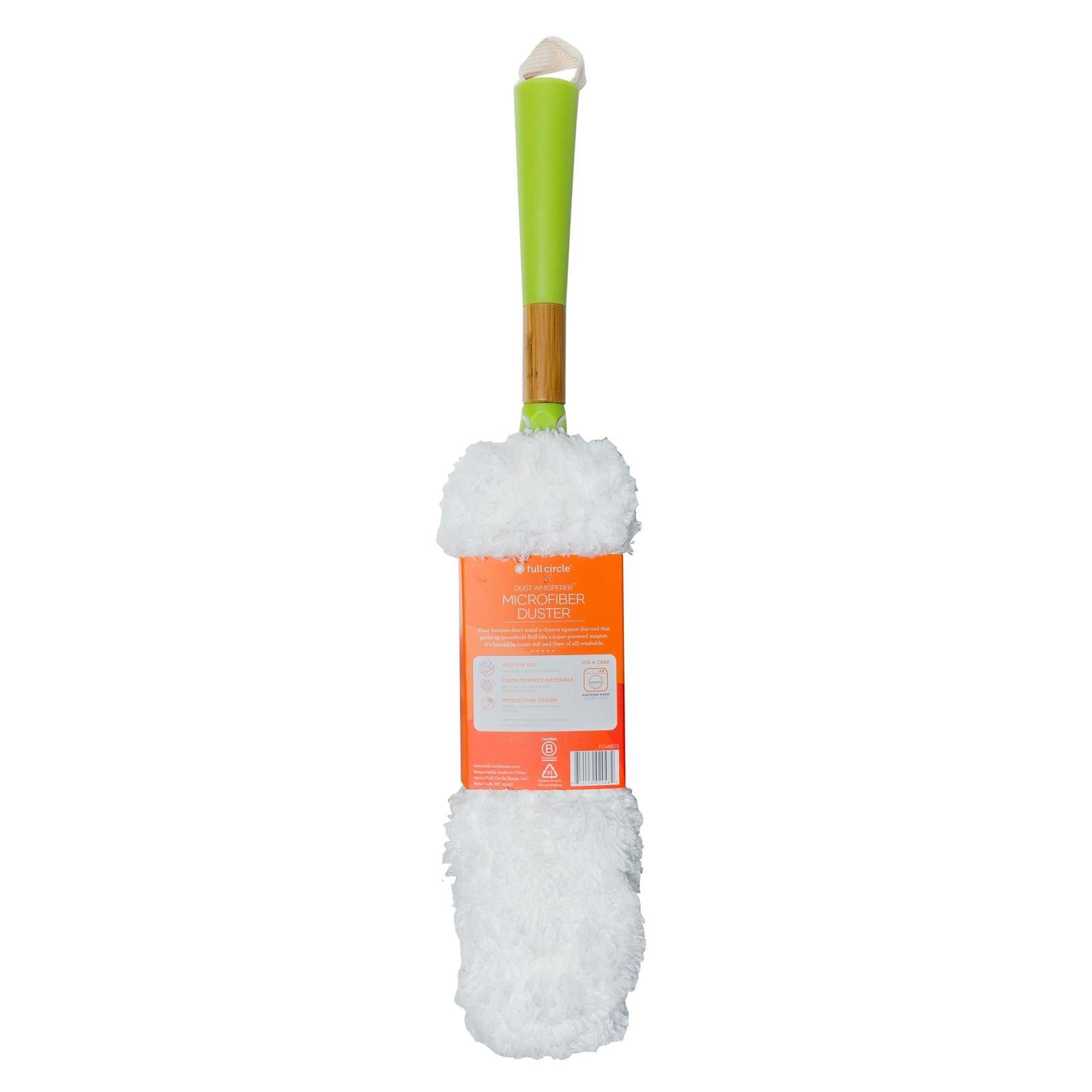 Full Circle Dust Whisperer Washable Microfiber Duster, Green