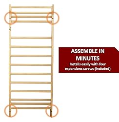 Durable Port Wood Stall Bar - Swedish Ladder with