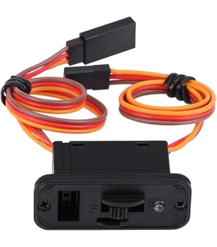 Interruptor Basculante LED Para Coches RC | 6V 12A, Con Interfaz JR | Para Aviones, Drones Y Más
