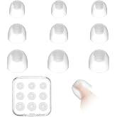 9 Pcs Hearing Aid Domes, Compatible with Audien Hearing Aids, 9/10/11MM | Compatible with Audien Hearing Atom One/X and Atom Pro 2, Includes 3 Different Sizes (S/M/L) Ear Buds, Includes Carrying Case