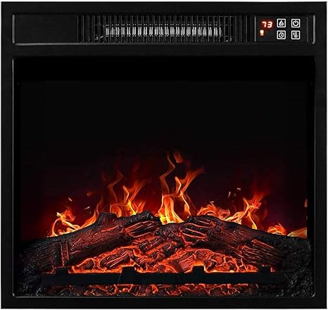 Amazon Com Wwx 18 Embedded Electric Fireplace Insert Remote Heater Adjustable Flame 1400w Kitchen Dining