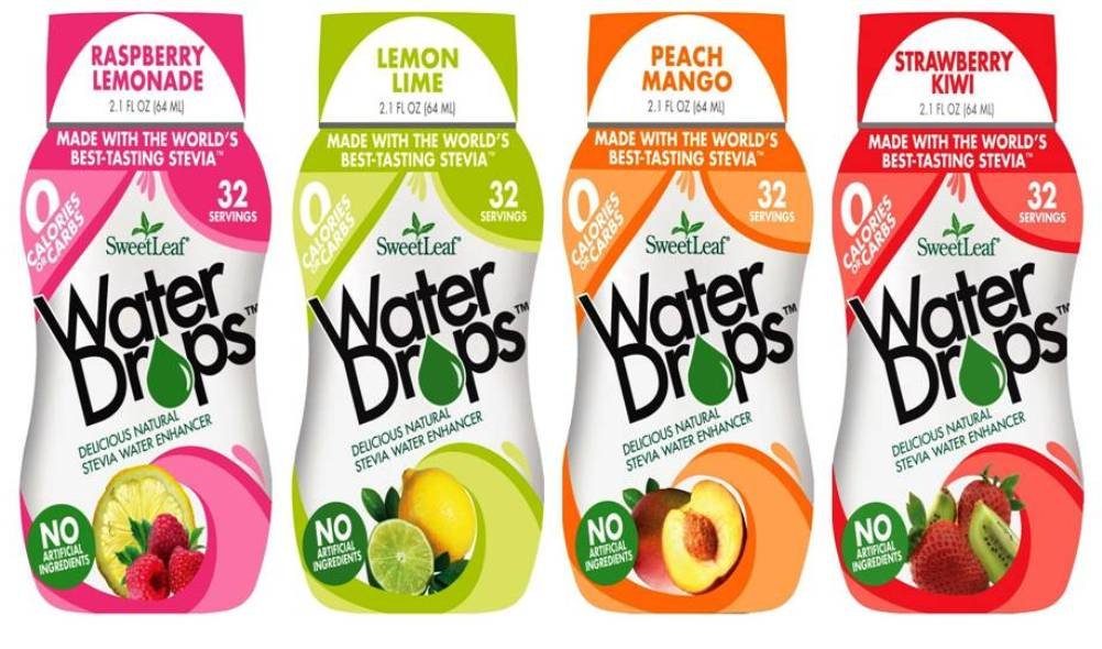 SweetLeaf Water Drops Stevia Water Enhancer 4 Flavor Variety Bundle 1