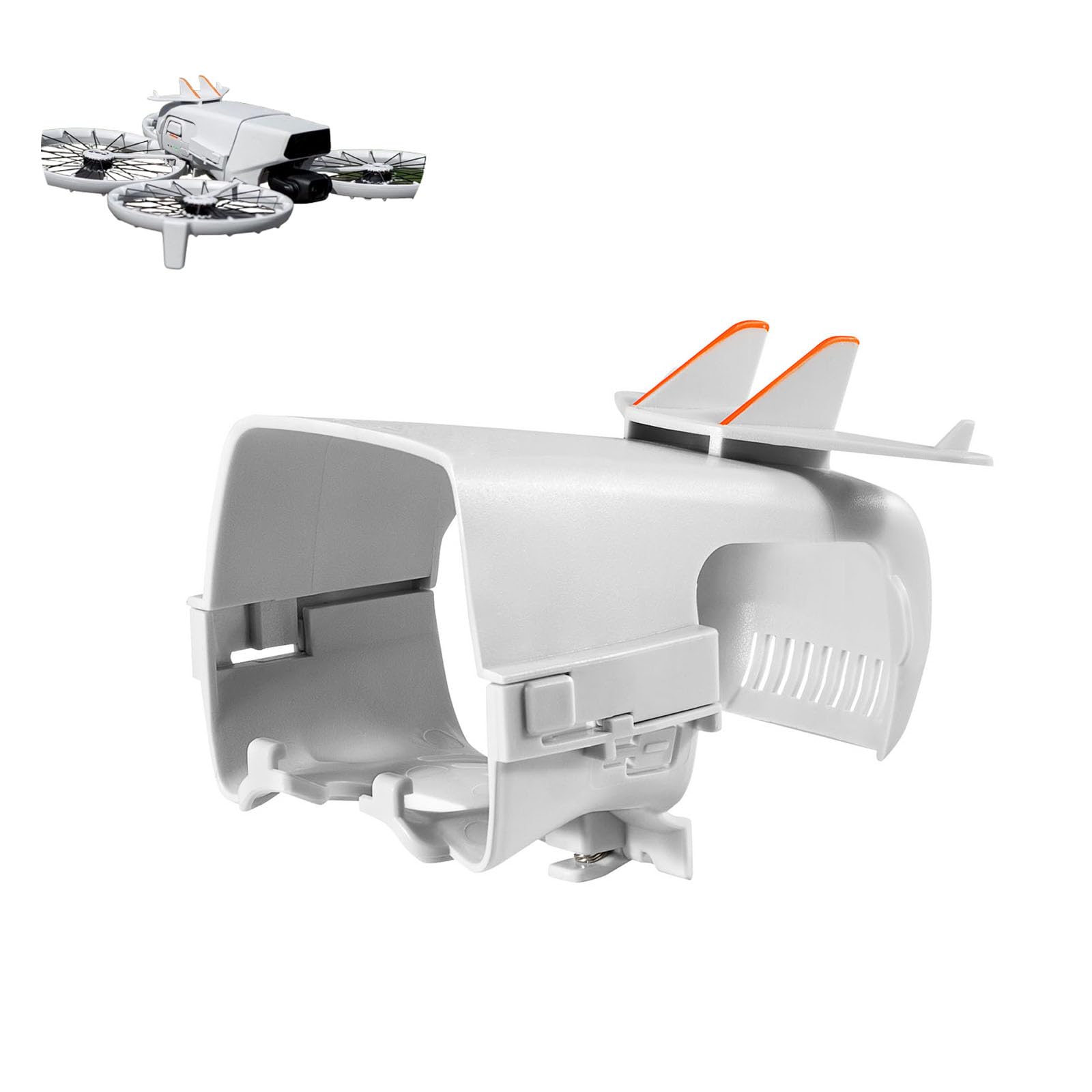 SZZCNOX Battery Anti-release Buckle Flight Tail Wing Compatible with DJI FLIP, Snap-On Battery Safety Lock Buckle, Anti-detachment Protective Cover for DJI FLIP Drone Accessories