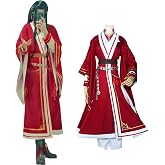 AKTOTO Anime Costumes Hua Cheng Cosplay Chinese Hanfu Cultural Costumes Halloween Costumes with Wig