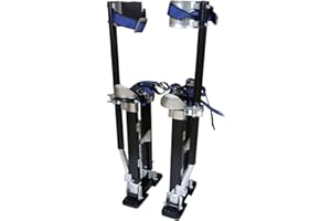 mitoharet Drywall Stilts 24-40Inch Adjustable Aluminum Tool Stilt for Painting Painter or Cleaning Black