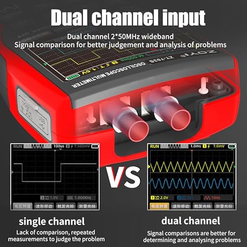 ZNZHNSI 703S 3-in-1 Handheld Oscilloscope - 50MHz Dual Channel With Multimeter & Signal Generator