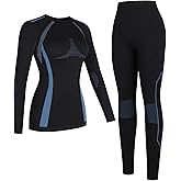 ATTRACO Thermal Underwear Set Womens Long Johns Warm Base Layer Top Bottom for Cold Weather Clothes