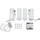 HappiJac Replacement Truck Camper Jack Clutchless Current Sensing CCS Motor Drive Assembly with Wireless Remote Control and Logic Board Computer Module for 4220 and 4820 Motorized Jacks - 733960