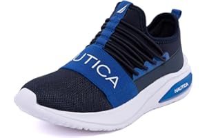 Nautica Kids Athletic Slip-On Sneakers - Comfortable Bungee Running Shoes for Boys and Girls - Stylish and Supportive Footwear for Active Kids (Big Kid/Little Kid/Toddler)