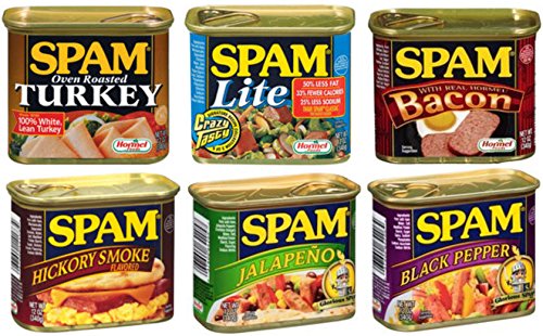 image for Spam Variety Set - 6 Flavors 12 Oz Cans