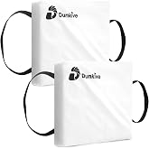 Dunkive 2 Pack Boat Throw Cushions, USCG Approved Type IV Flotation Devices | Throwable Emergency Marine Devices, Floating Foam Seat Cushions for Boats, Kayaks and Canoes, Bright White for Visibility