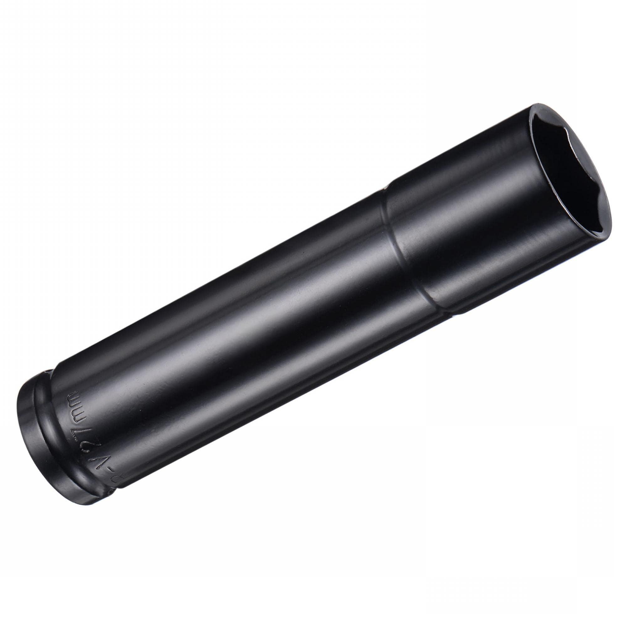 Unifizz 2Pcs 1/2 Inch Drive - 27mm Deep Impact Socket with 6 Point Design, Heat-Treated Cr-V Steel 150mm Length, Metric Sizes