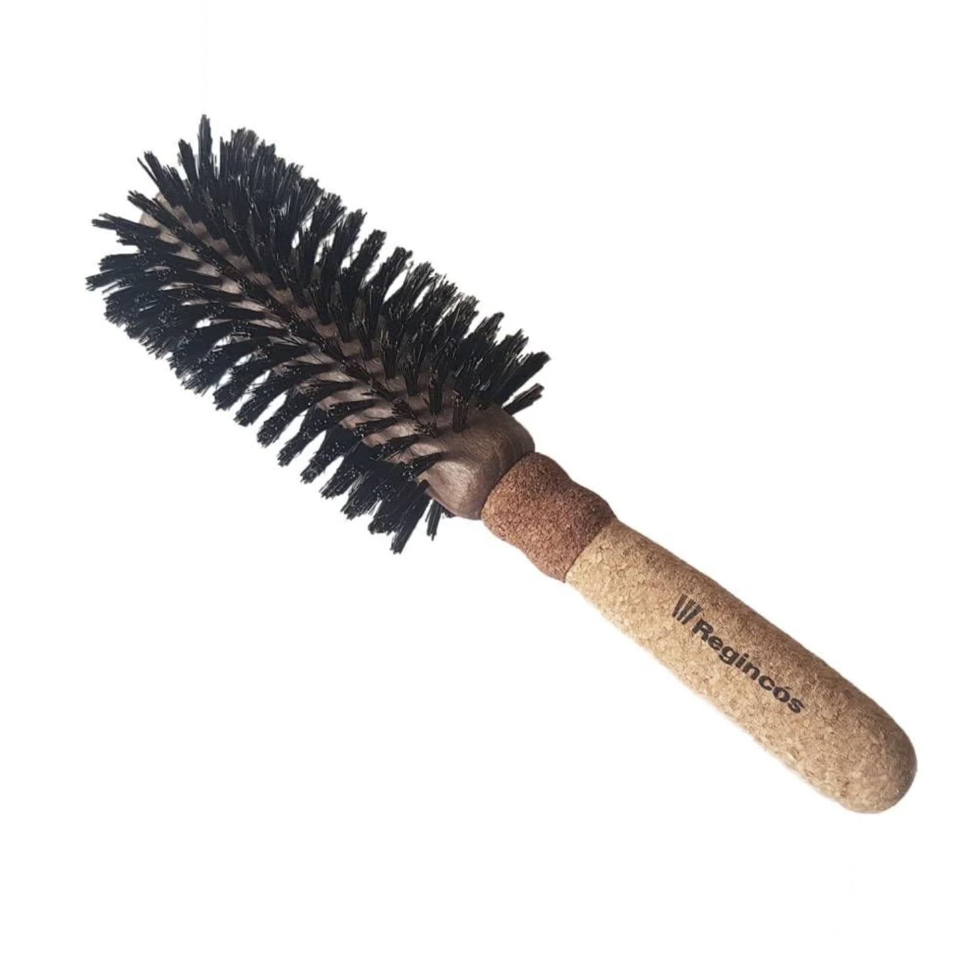 Regincos 20829 Cork Grip Hair Brush with 16 Twisted Rows 29/65 mm, Brown